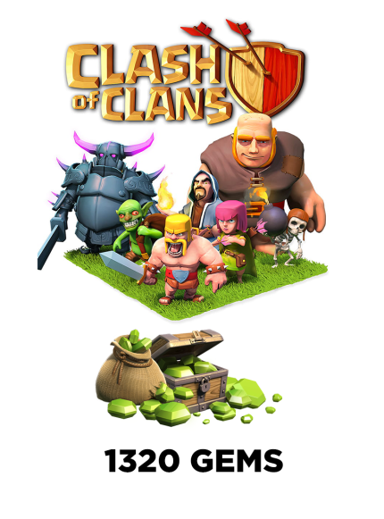 Clash of Clans 1200 Gems + 120 bonus