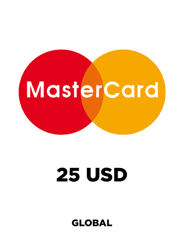 Prepaid Virtual Mastercard 25 USD - GLOBAL