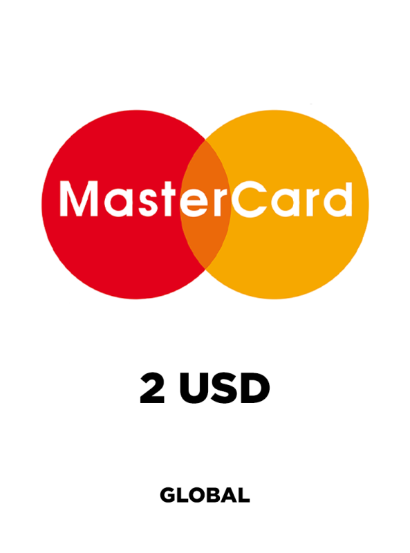 Prepaid Virtual Mastercard 2 USD - GLOBAL